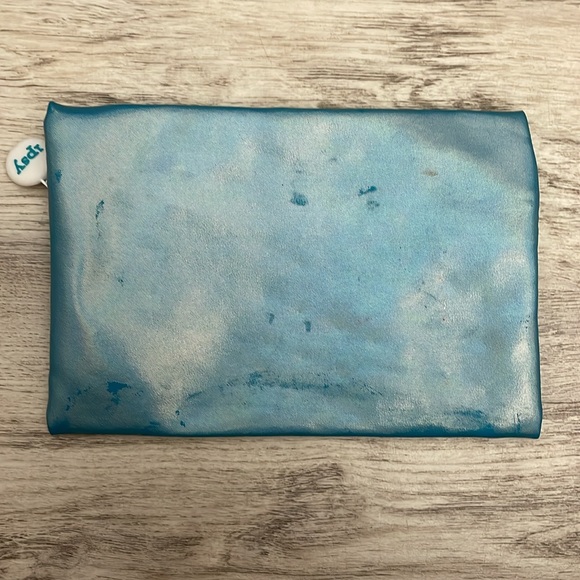 Ipsy Blue Glam Bag Approximately 5” X 7” Zip Makeup / Cosmetics Bag - Picture 5 of 6